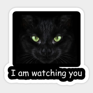 I am watching you Cat love Sticker